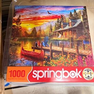 Set of 2 1000 piece‎ jigsaw puzzles Springbok used